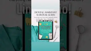 No one prepares you for this part of dentistry&hellip;So I did #dentalassistants #dentalinfluencer