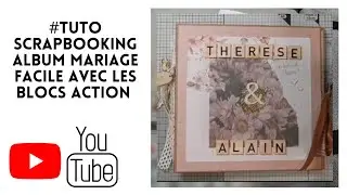 #TUTO Scrapbooking Album mariage facile avec les blocs @actionfrance1 😉🤩🤩🤩🤩