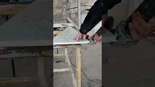 Creating Beautiful Stair Steps with Marble 🩶📐  #marble #workers #marblelovers #construction