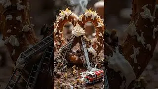 Twisting a Giant Pretzel in a Tiny World! 🥨Watch the Mini Workers Hustle! #tinyworld #miniaturelife