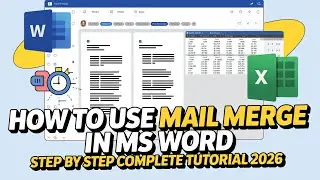 How to Use Mail Merge in MS Word Step-by-Step Complete Guide 2026 | Mail Merge Tutorial in MS Word