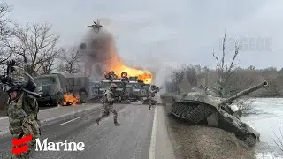 Real footage! Brutal attack Ukrainian marine destroy Russian soldier in dnipro river