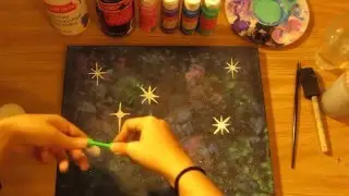 DIY Galaxy Canvas/Shoes Painting