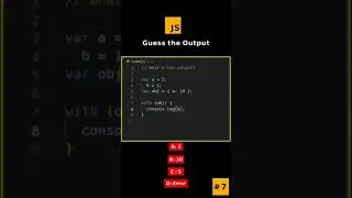 Javascript Interview Question-7  (Answer in the description) #shorts #javascript #interviewquestions