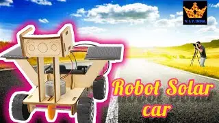 How To Make a SOLAR Powered Car in 5min making a self charging robot car