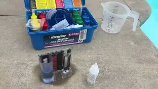 Check Calcium Hardness Level In Your Pool Using A Taylor Test Kit 