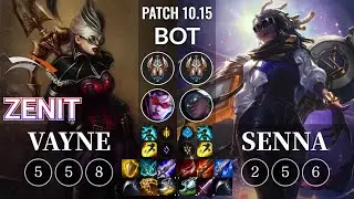 HLE Zenit Vayne vs Senna Bot - KR Patch 10.15