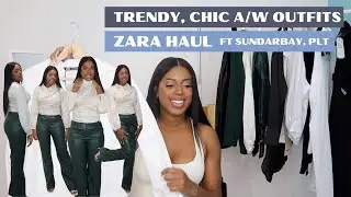 TRENDY, CHIC A/W OUTFITS ZARA TRY ON HAUL | ft Sundarbay & PLT 2021