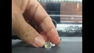 3.23CTS Diamond VS1,M EGL Cert. Engagement Ring 18k 3.93TCW  Retail 40k