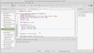Sorted Linked List Priority Queue (using Scala)
