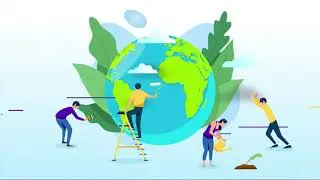 Save Earth motion graphics animation