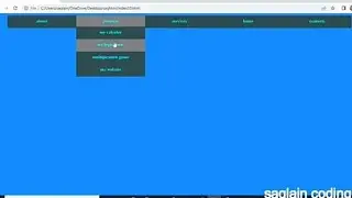 How to Create a drop down menu in hindi || making a dropdown menu with the help of only HTML and CSS