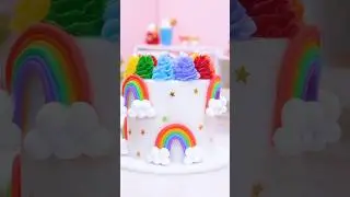 How to make Colorful Miniature Rainbow Cake Decorating #Yumupminiature#trendingshorts #shortsfeed