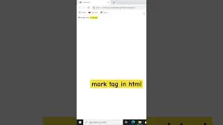 mark tag in html #html #code #coding #programming