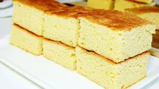 Ванильный бисквит / без масла, без молока, без разрыхлителя и готово за 5 минут!