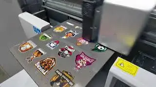 AB film uv dtf film printing a3 size uv flatbed printer NC-UVA3MAX #uvdtf #abfilm #uvprinter #a3max