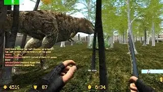 Counter Strike Source Zombie Escape mod online gameplay on Jurassic Park Story map