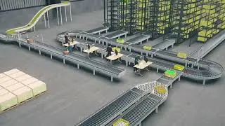 Logistics warehousing conveyor, Srbo intelligent pendulum sorting machine