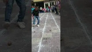 Kshil playing potato race