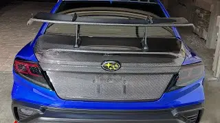 2023 SUBARU WRX SEIBON C-STYLE CARBON TRUNK LID & CARBON SWAN NECK WING INSTALL OVERVIEW