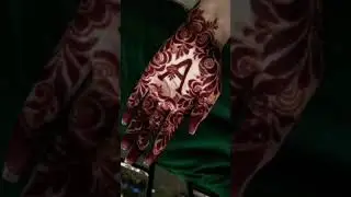 A letter style mahandi design #shorts #viral