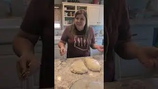 Step 8: Form dough into two loaves.