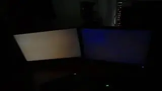 Dell u2518d IPS слева и старый TN справа. Глоу эффект. Засветы. Брак или норма?