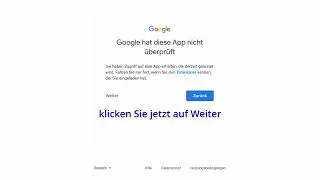 NVS Calender GoogleSync Token erstellen