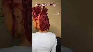 DYING MY LOCS CHERRY RED