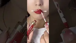 viral earbuds lipstick hack || q-tip lipstick hack must try💯✅💄👄 😊✨#ytshortsindia#foryou #makeup