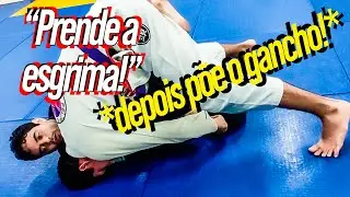 Se abraçar sua cabeça, FAÇA ISSO!!! Raspagem de Gancho na Meia Guarda