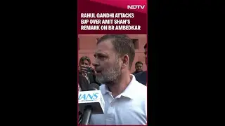 Rahul Gandhi Attacks BJP Over Amit Shah's BR Ambedkar Remark