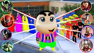 Shinchan Save Apne Friends Ko With The Power Of Superhero In Gta 5 😱