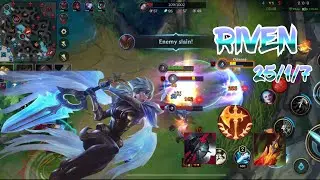 League Of Legends: Wild Rift - Riven Dawnbringer Destroys the battle field! | Gameplay & Build