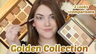 NATASHA DENONA GOLDEN EYESHADOW PALETTE | 3 Looks and Comparisons