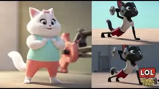 Cat Couple Love Story 😻💖 | Fat Cat x Thin Cat | Cutest Romantic Animal Story Ever!