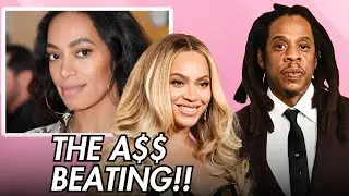 Solange Goes OFF on Jay-Z in Elevator After He Gets Too Cozy With His Side Chick 😱🖐️