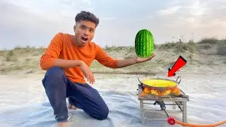 Boiling Watermelon in Hot Oil | 😲