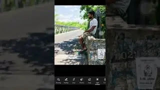 How to edit cinematic photo with mobile phone with background blur
