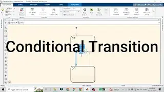 Conditional transition in stateflow | Stateflow transition ON-OFF