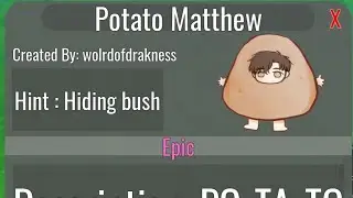 Potato Mathew in Find the BL Manhwa Character | Roblox 
