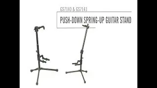 Push-Down Spring-Up Guitar Stands | GS7140 & GS7141