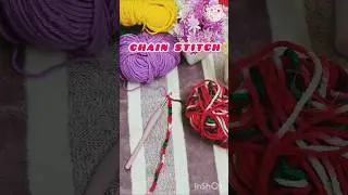 How to Crochet a Chain Stitch | Left-Handed Beginners Tutorial #shorts #crochet #crocheting