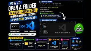 How to Open a Folder in Visual Studio Code From Command Prompt Using Code Command