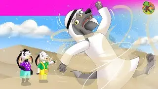 الذئب والعنزات السبعة - قصتان - كوندوسان عربي - حكايات اطفال - كرتون - حكايات عربية