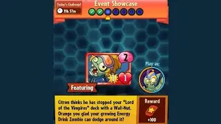 EVENT SHOWCASE!!! ENERGY DRINK ZOMBIE!!! Plants Vs Zombie Heroes: The Smash Vs Citron (13 Jan 2023)