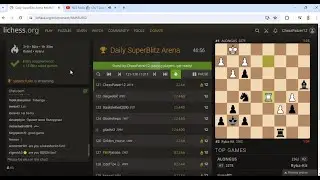 Chess Patzer Lichess Daily SuperBlitz Stream