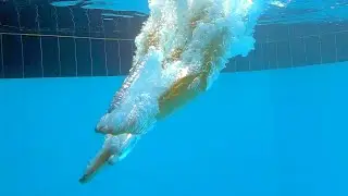 Ultra High speed headfirst dive - 1 second in one minute - Hi-speed camera + artificial intelligence