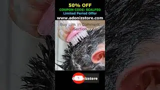 Today 50% OFF on Silicone Scalp Shampoo Massage Brush prevent hair loss, blood circulation #shorts