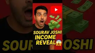 &ldquo;OMG! Sourav Joshi Monthly YouTube Income 😳💰&rdquo;  #income #souravjoshifunny #viral #edit #funnyvideo